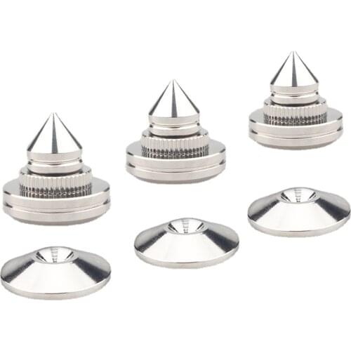 Fever Rhodium Plated Copper Audio Foot Shock Absorber Nail Pad CD Tube Amplifier Feet