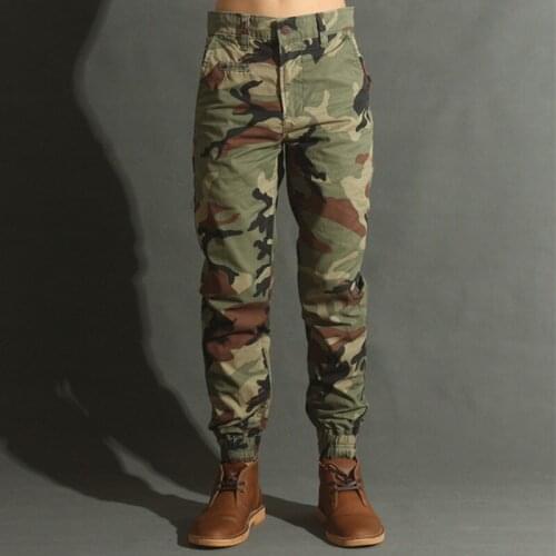 ICPANS Cargo Pants Men Cotton Military Army Camo Casual Pants Mens Baggy Tactical Trouser Pants Plus Size 40 42 2019 Spring