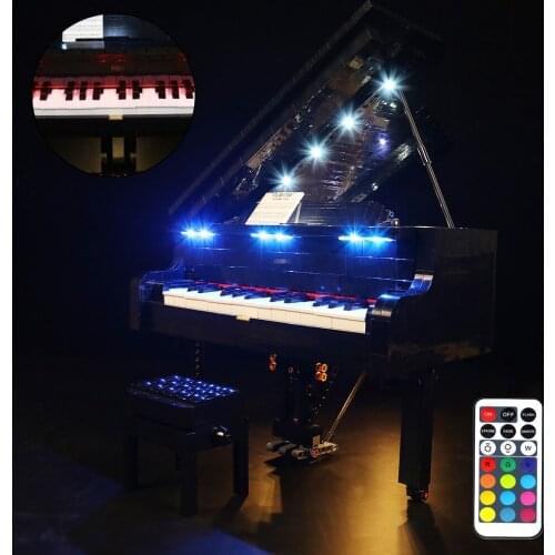 BrickBling Led Light Kit For 21323 Idea Grand Piano Collectible Model (No Building Blocks)