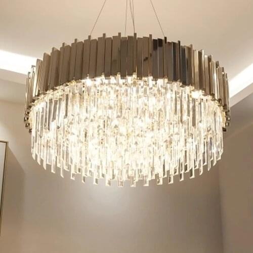 New arrival luxury crystal chandelier modern lighting gold dinning room living room LED light fixtures