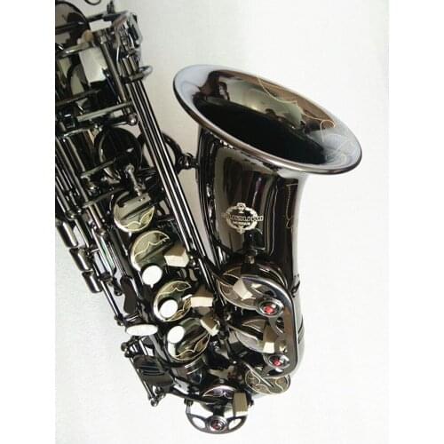 New High-quality SUZUKI alto sax Black Nickel Alto saxophone professional Musical Instruments saxophone Tone E Sax With Mouthpie