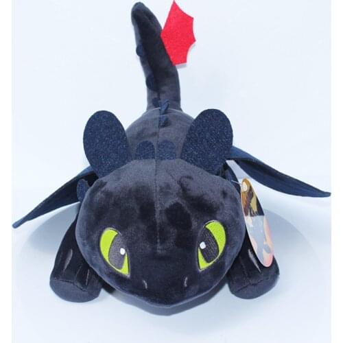 How To Train Your Dragon 3 Night Fury Plush Toy 9" Toothless Doll Toy Stuffed Soft Animal Cartoon Gift for Children Doll 23cm