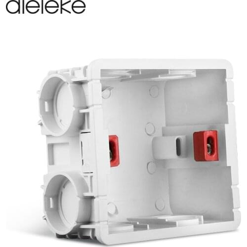 Adjustable 86 Switch socket Box,Mount Back Box Plasterboad 50mm Depth Wall Switch Wall Socket Mounting Cassette BOX Screw Set