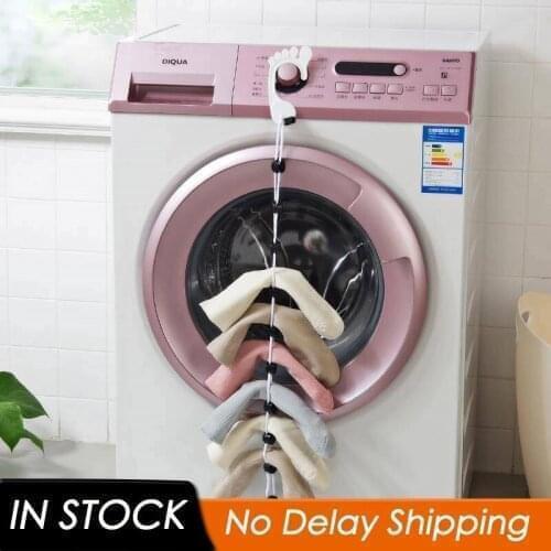 Adjustable Socks Storage Organizer Laundry Holder Non-slip Hanging Drying Clothesline Portable Hanging Rope Dry Household Tool