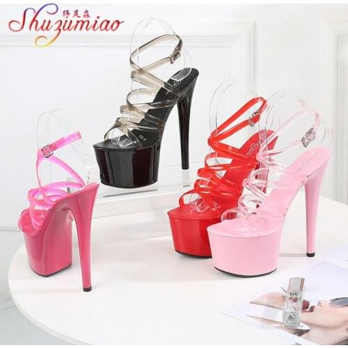 HOT Platform Sandals Women Wedding Shoes 2019 Sexy Super High Heel 16.5CM Nightclub Party Shoes Female Sandals Ladys Sandals