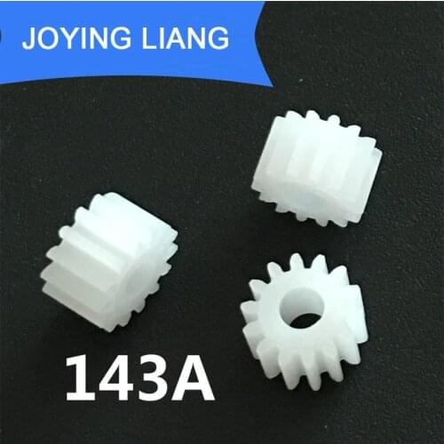 143A 0.5M Gears 3mm Tight Hole Modulus 0.5 14 Teeth Hard Plastic Gear Motor DIY Toy Accessories 5000pcs/lot