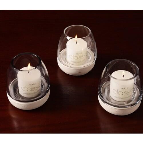 Wedding Glass Candlestick Holders Decoration Centerpiece Lantern Glass Candle Holder Kerzenhalter Nordic Decoration Home 50KO209