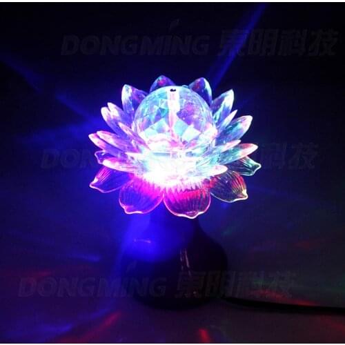 3W LED B22 E27/E26 base RGB Crystal stage Light LED flower Bulb Christmas Rotate for Party show Disco Bar home dance Decoration