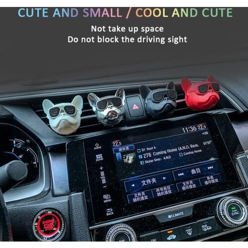 1 PCS Creative Bulldog Scent Car Car Freshner Air Scent Gift Box Auto Perfume Fashion Car Decoration Car Accesories Interior