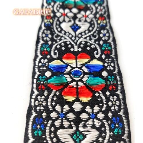 1yard Rayon lace Retro Lace Trims Webbing Embroideried Lace Ribbons 40mm width for Dance Dress Bag DIY Sewing Accessories