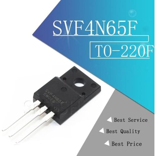 10pcs SVF4N65F TO-220F 4N65F SVD4N65F TO-220 SVF4N65 650V 4A 4N65