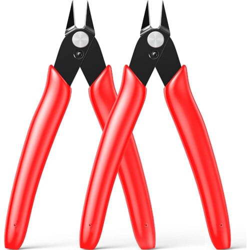 Wire Cutters, Precision Electronic Flush Cutter, Sharpest Side Cutting Pliers with an Opening Spring