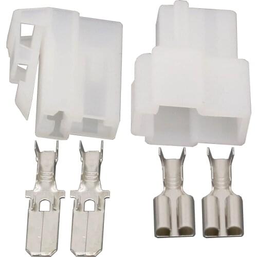 2 Pin 6.3mm series connector car connector automotive plug with terminal DJ7022A-6.3-11/21