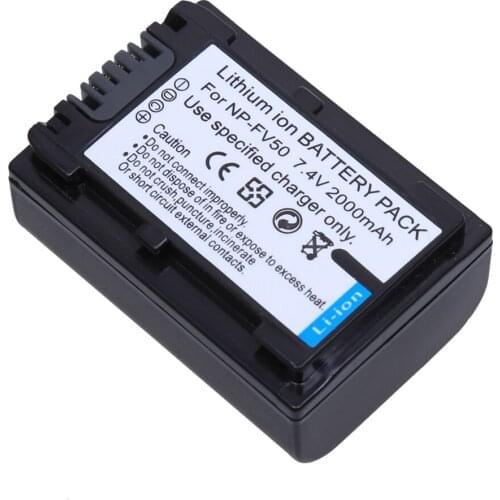 2Pc/lot 2000mAh NP-FV70 NP FV70 NPFV70 Rechargeable Camera battery for Sony NP-FV50 FV30 HDR-CX230 HDR-CX150E HDR-CX170 CX300 Z1