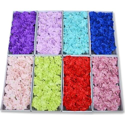 25Pcs/box Big Size Soap Hydrangea Flower Head Artificial Flowers Wedding Decor Fake Flower For ValentineS Day Party Gift Art
