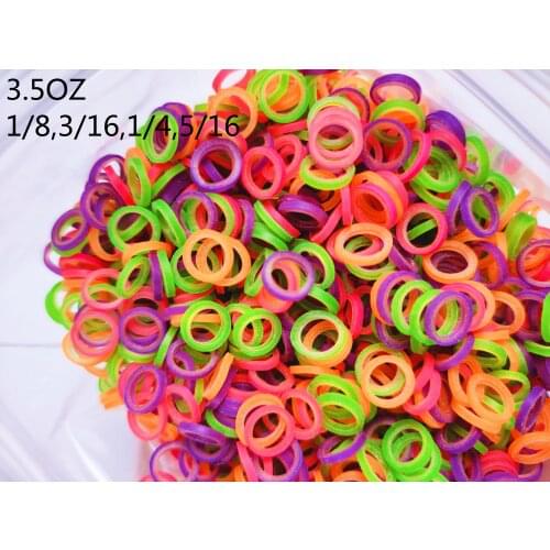3.5OZ Dental Orthodontic Supper Elastic Rubber Bands Colorful Light/Medium/Heavy