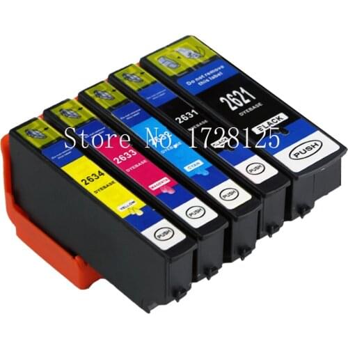 5 Ink Cartridge For Compatible EPSON 26XL XP-600 XP-605 XP-700 XP-710 XP-800 XP-820 26XL T2635