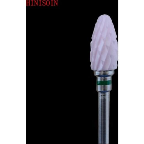 5Pcs Bullet Shape - Pink Zirconia Ceramic Dental Lab Burs - Cross cut ISO 272 (XC) 20301.060