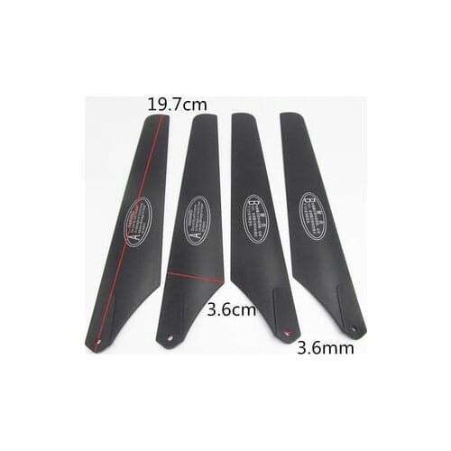 Free shipping 2set =8pcs 4A+4B 19.7CM RC Helicopter Spare parts Main rotor Propeller blade