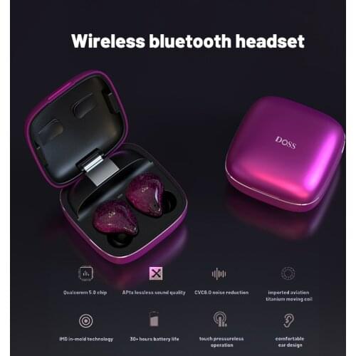 True wireless aptX bluetooth headset TWS Sports Waterproof Earbuds CVC noise reduction headset With Microphone For Apple Android
