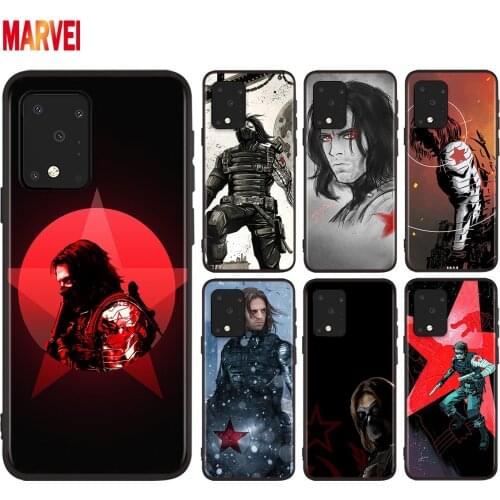 Marvel Winter Soldier Art For Samsung A72 A52 A02 S A32 A12 A42 A51 A91 A81 A71 A41 A31 A21 S A11 A01 UW Black Phone Case Cover