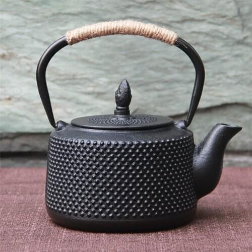 Special price cast iron pots classic particles 850ml Japanese boiled water teapot without coating Kung Fu teapot tea set