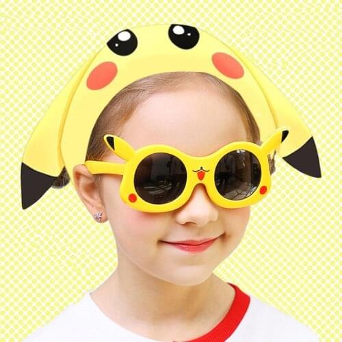 Kids Sunglasses Trendy Cartoon Luxury UV Protection Eyewear Silicone Polarized Sunshade Sun Glasses 2021 New Fashion Boys Girls