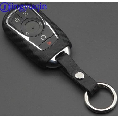 Jingyuqin 3/4/5 Buttons Remote Carbon Silicone Key Case Cover For OPEL Astra Buick ENCORE ENVISION NEW LACROSSE