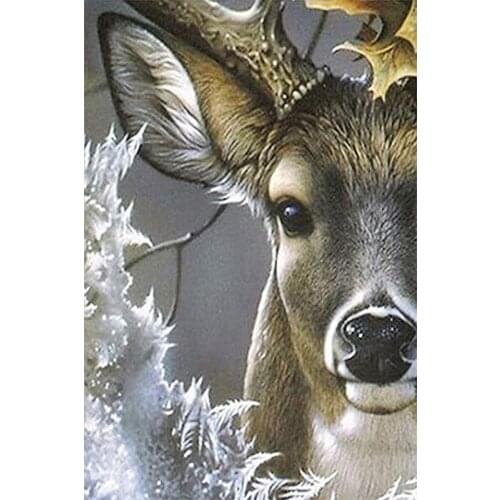 FIYO Diamond Painting Deer Full Round&Square 5D DIY Diamond Embroidery Mosaic Animal Rhinestone Handmade Decor Home Hot Sale