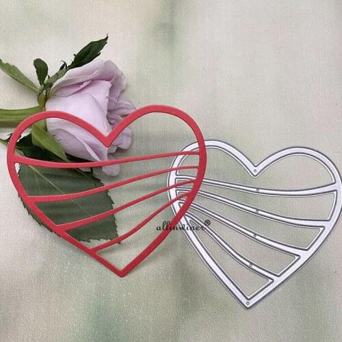 Line love frame DIY Craft Metal Cutting Die Scrapbook Embossed Paper Card Album Craft Template Stencil Dies