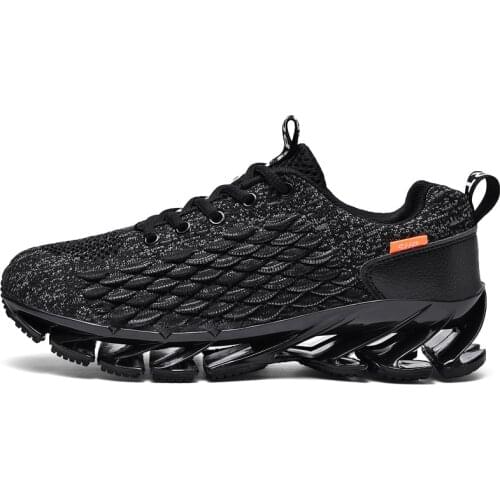 Men Sneaker Blade Outsole Running Shoes For Men Fashion 2019 Trending Walking Jogging Tennis Shoes Breathable Casual Sport Shoe