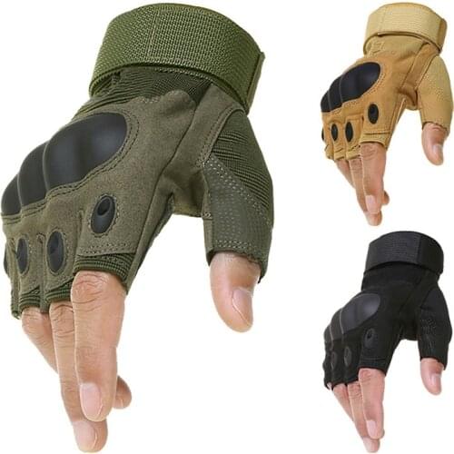 Outdoor Tactical Fingerless Gloves Military Army Shooting Hiking Hunting Climbing Cycling Gym Riding Airsoft Half Finger Gloves