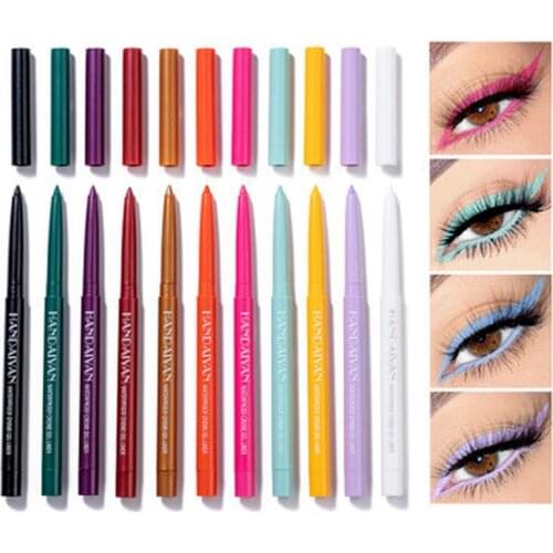6 Colors Eyeliner Pen Long Lasting No Smudging Quick Drying Waterproof Not Blooming Eyeliner Beauty Beauty Makeup Tool