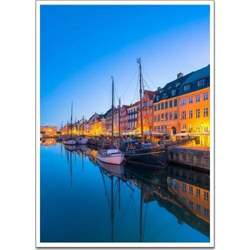 Canvas Poster Copenhagen Wall Art Painting Posters and Prints Nordic Wall Pictures for Home Decor No Frame