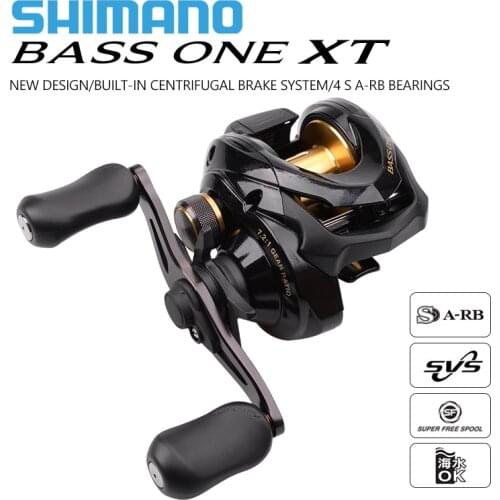 SHIMANO BASS ONE XT Baitcasting Fishing Reel 150 151 Right/Left Hand 7.2:1 4+1BB 5.0kg SVS system fishing reels carp fishing