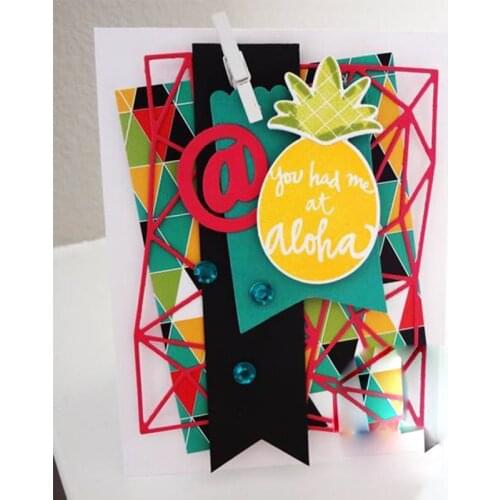 Triangles Combination Irregular Frame Metal Cutting Dies Stencil For DIY Scrapbooking Decorative Embossing Die Cutting Template