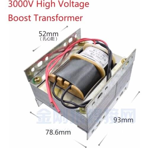 24V 40V 110V 220V 380V to 3000V 3KV High Voltage Boost Transformer for Argon-Arc Welding and Plasma Cutting Machine