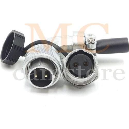 WS20 2~12PIN Connector Plug, φ20mm Panel Cut Power Cable Connector, Automotive Aviation Plug Socket( Panel Mount)