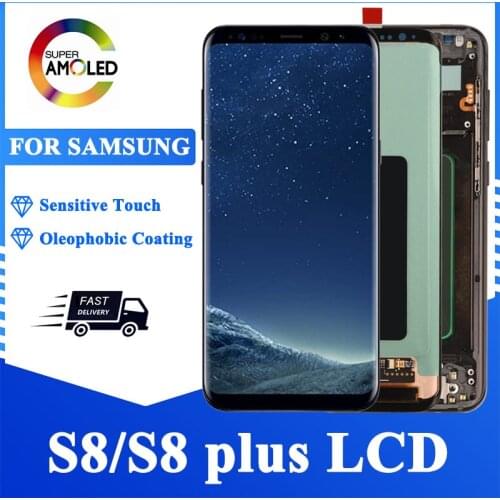 Super AMOLED LCD For Samsung S8 G950 G950F LCD Display Assembly For Samsung Galaxy S8 Plus G955FD With Touch Screen Digitizer