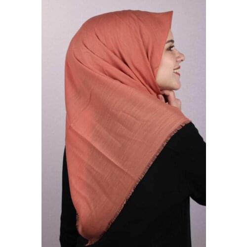 ZÜMRA SOLID COLOR LINEN FLAMLI SCARF-DESEN-01-RENK-02