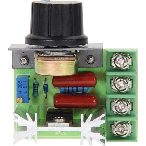 1pcs DC Motor Fan Governor 2000w High Power 25A PWM Poleless Speed Regulating Plate-belt Speed Regulating Switch