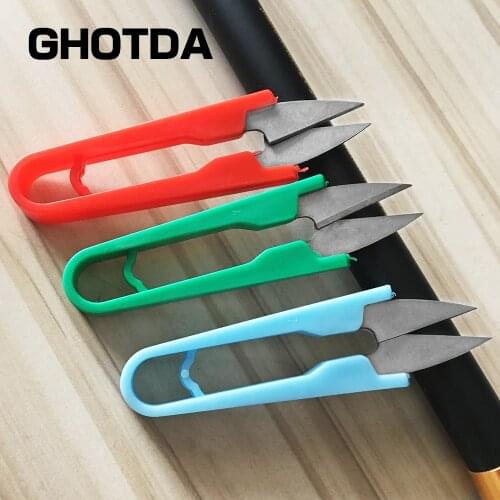 1PCS Mini Line Scissors Multi-function Portable Plastic Braid Nylon Line Cutter Fishing Gear