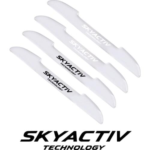 4pcs skyactive Car door Prevent impact Transparent strip for Mazda 2 3 5 6 8 cx3 cx4 cx5 cx7 cx8 cx9 cx30 mx5 rx8