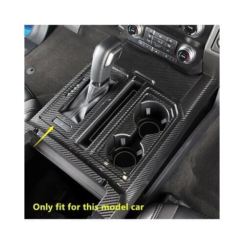 Real Carbon Fiber Steering Wheel Button Cover 2pcs For Ford F150 F-150 2015-2019