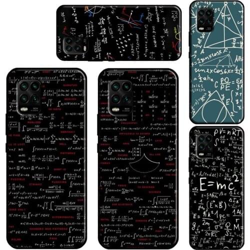 E mc2 Formula Math Funny Science Phone Case For Xiaomi Mi 10T Pro 9 10 11 Lite Ultra A3 POCO F3 F1 F2 M3 Pro X3 Soft Cover