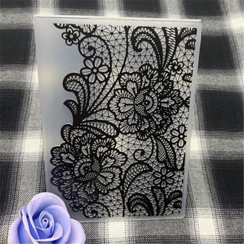 Flowers print DIY Plastic Embossing Folders for DIY Scrapbooking Paper Craft/Card Making Decoration Supplies