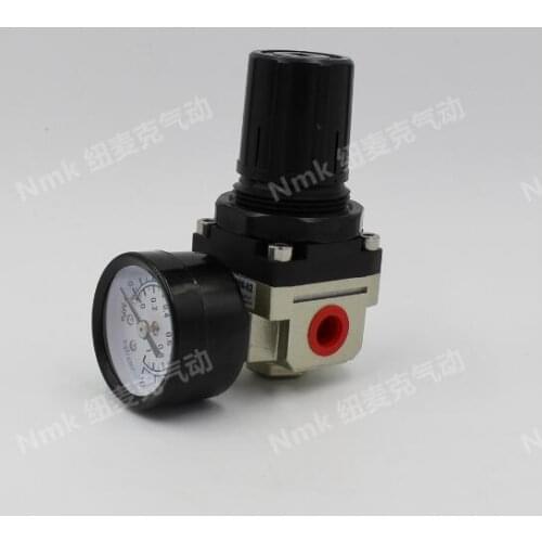 Air Control Compressor Pressure Gauge Relief Regulating Regulator Valve AR3000-02 1/4'' Port Size