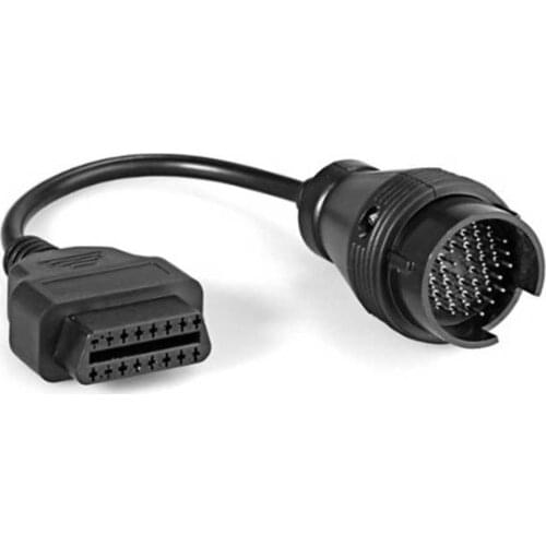 38 Pin to 16 Pin OBD2 OBD Car Diagnostic Adapter Cable Black for Mercedes Benz