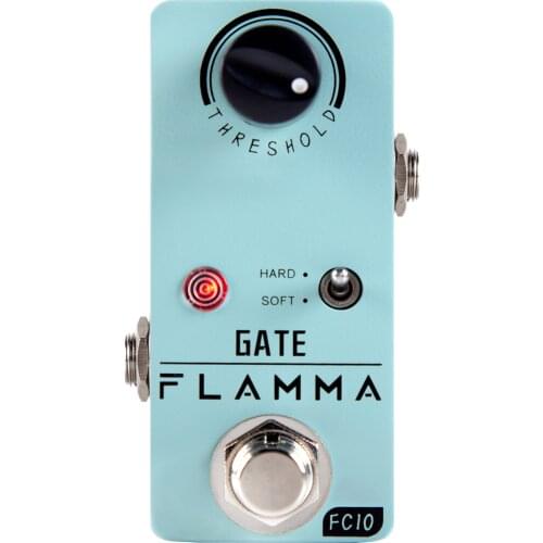 FLAMMA FC10 Noise Gate Noise Reduction Effects Guitar Pedal 2 Work Modes HARD SOFT True Bypass Full Metal Shell