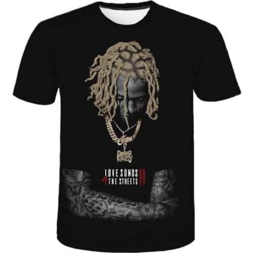 Lil Durk 3D Printed T Shirt Men Women Summer Fashion Casual T Shirt Hip Hop Streetwear Oversized T Shirt Rapper Cool Tee Tops